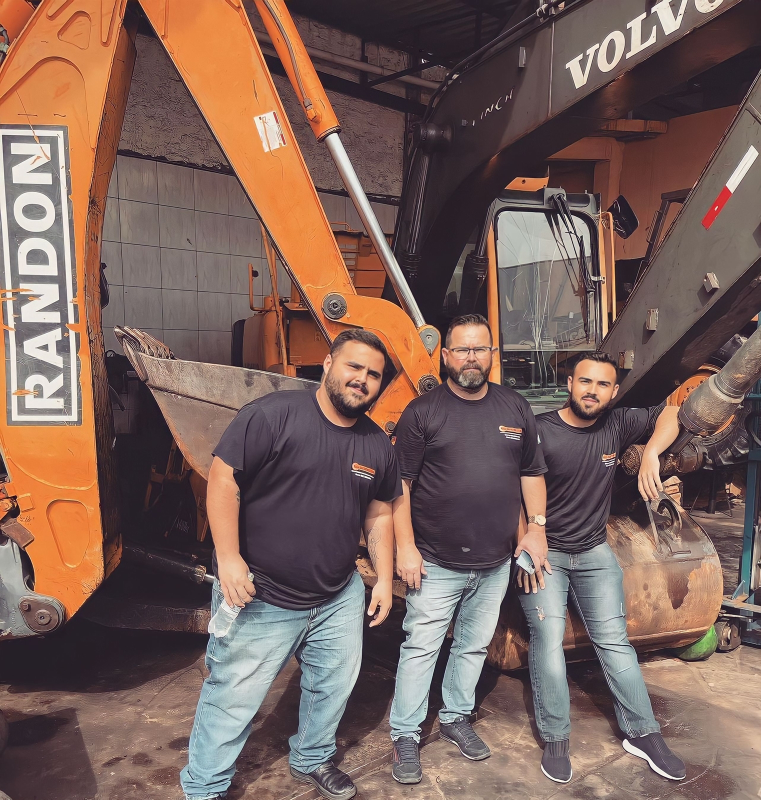Fachada e equipe da Casa das Retros